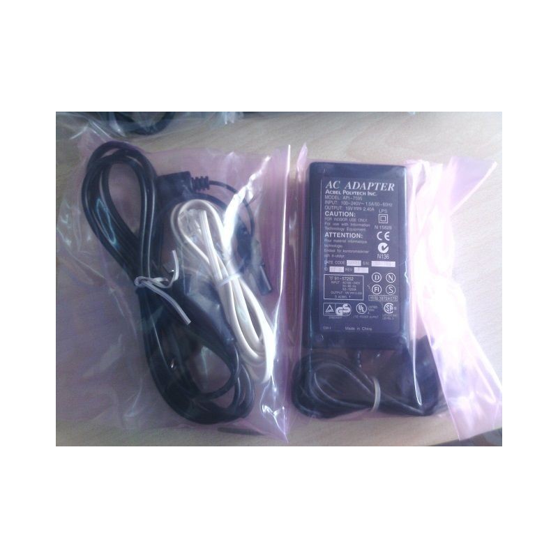 ALIMENTATORE AC ADAPTER API-7595 Acbel Polytech Inc. 19V 2.40A   nuovo  agx