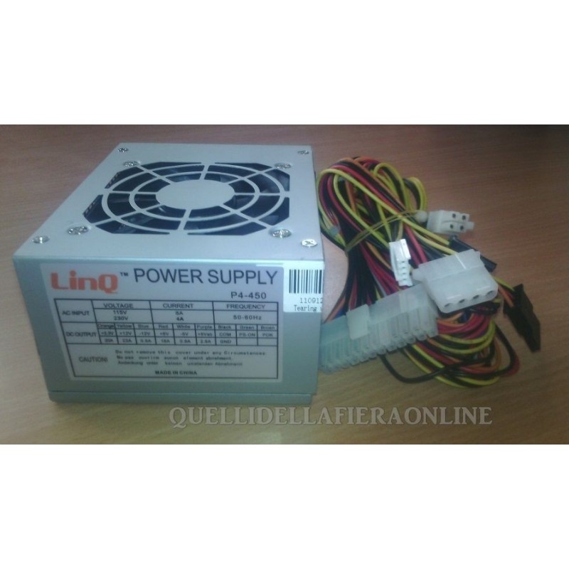 ALIMENTATORE PER PC LINQ 450W P4-450  usato agx