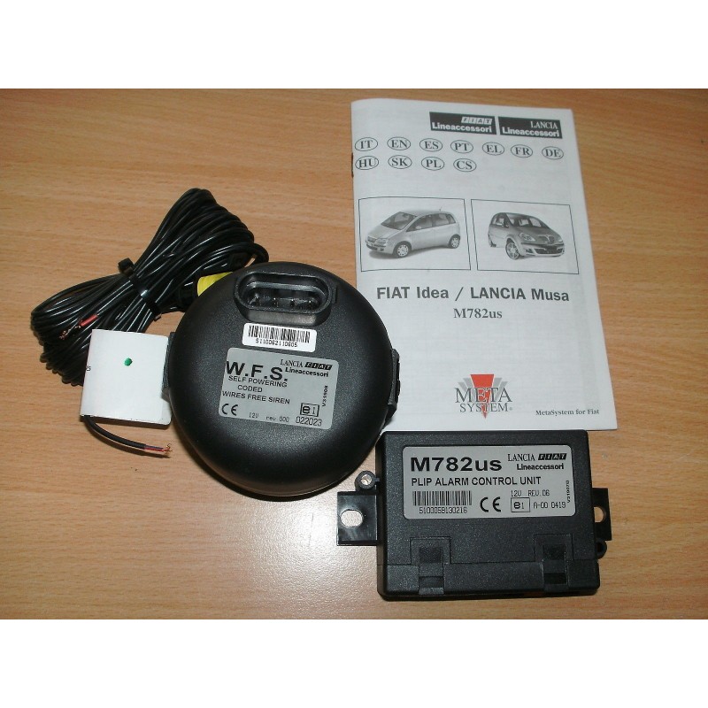 ALLARME  SENZA RADIOCOMANDO PER FIAT IDEA/ LANCIA MUSA M782US 59093543  NUOVO