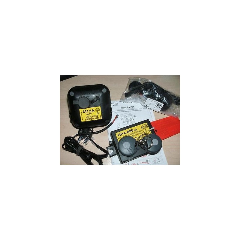 ALLARME MODULARE MSY HPA890US+M12 CON RADIOCOMANDO PER FIAT NEW PANDA NUOVO lrx