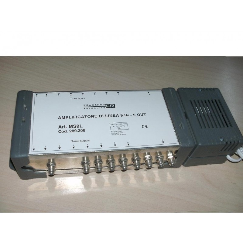 AMPLIFICATORE DI LINEA 9 IN - 9 OUT FRACARRO MS9L USATO lrx