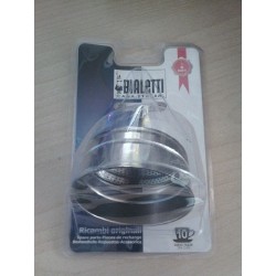 BIALETTI FILTRO AD IMBUTO ELEGANCE ACCIAIO 10 TAZZE    NUOVO  agx