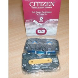 CITIZEN FULL COLOR CARTRIDGES 2 PACK P/N RA37901-1S ORIGINALE NUOVO