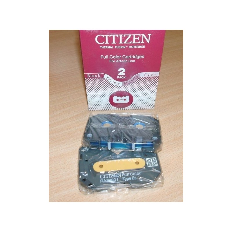 CITIZEN FULL COLOR CARTRIDGES 2 PACK P/N RA37901-1S ORIGINALE NUOVO