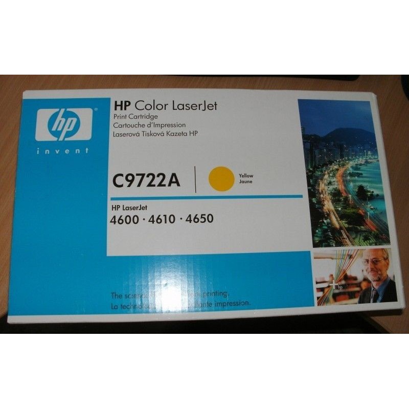 HP COLOR LASERJET PRINT CARTRIDGE C9722A YELLOW PARA 4600/4610/4650 NUEVO lrx