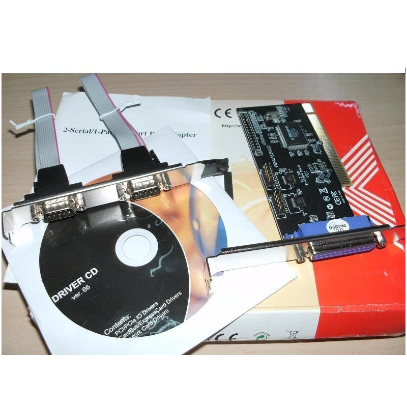 SCHEDA LONGSHINE LCS-6022 PCI 2 PORTE SERIALI 1 PORTA PARALLELA NUOVA lrx