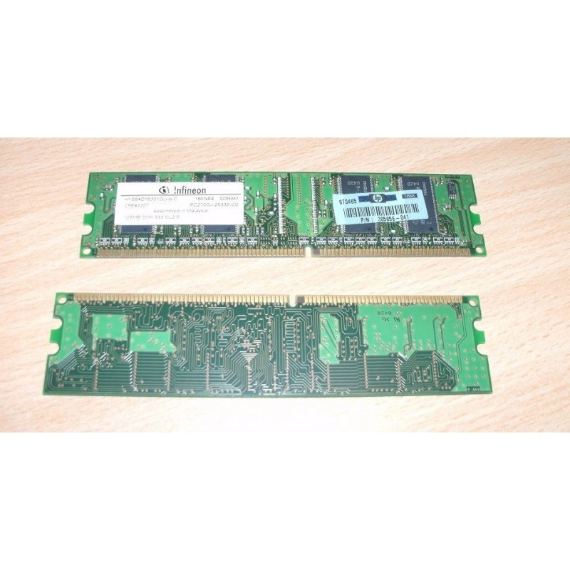 MEMORY RAM INFINEON HYS64D16301GU-6-C  128MB DDR333 CL2. 16MX64 SDRAM  USATO lrx