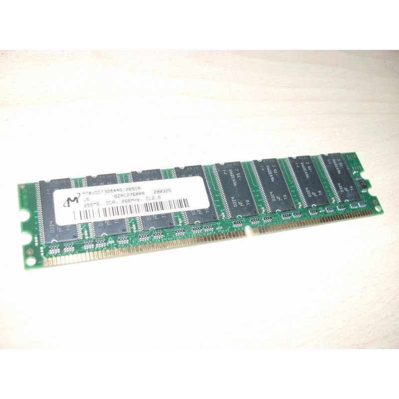 MEMORY RAM MTBVDDT3264AG-265CA 256MB DDR 266MHZ CL2.5 USATO lrx125