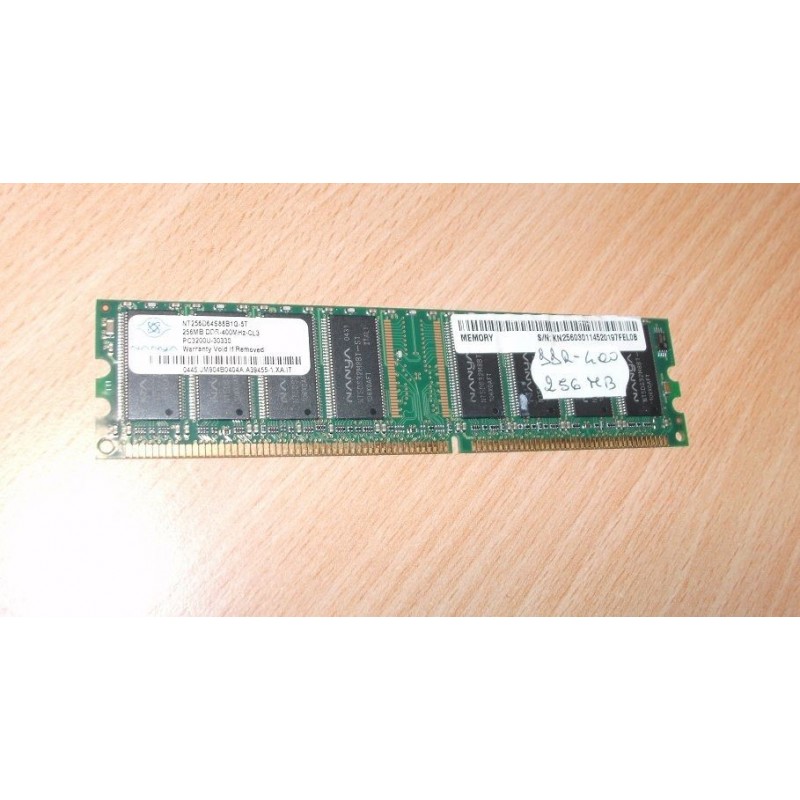 MEMORY RAM NANYA NT256D64S88B1G-5T 256MB DDR-400 CL3 PC3200U-30331  USATO lrx