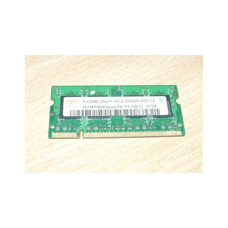 MEMORY RAM PER NOTEBOOK HYNIX HYMP564S64CP6-Y5 AB-C 512MB  PC2-5300 USATO lrx