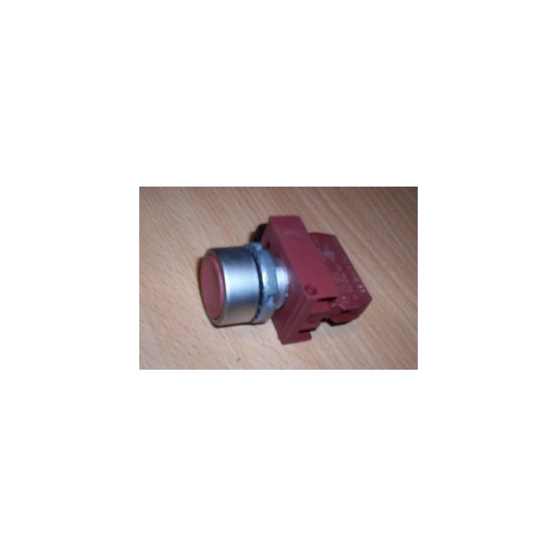 PULSANTE METALLO ROTONDO CON CONTATTO GE CEMA P9B01VN USATO lrx