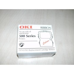 NASTRO 3 COLORI PER STAMPANTE OKI MICROLINE SERIE 500 ORIGINALE NUOVO lrx