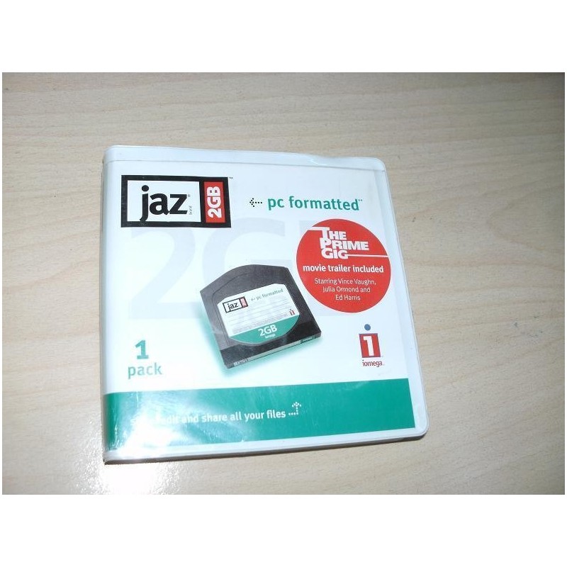 PACCHETTO N°3 DISCHETTI  IOMEGA JAZ 2GB PC FORMATTED  USATO  lrx