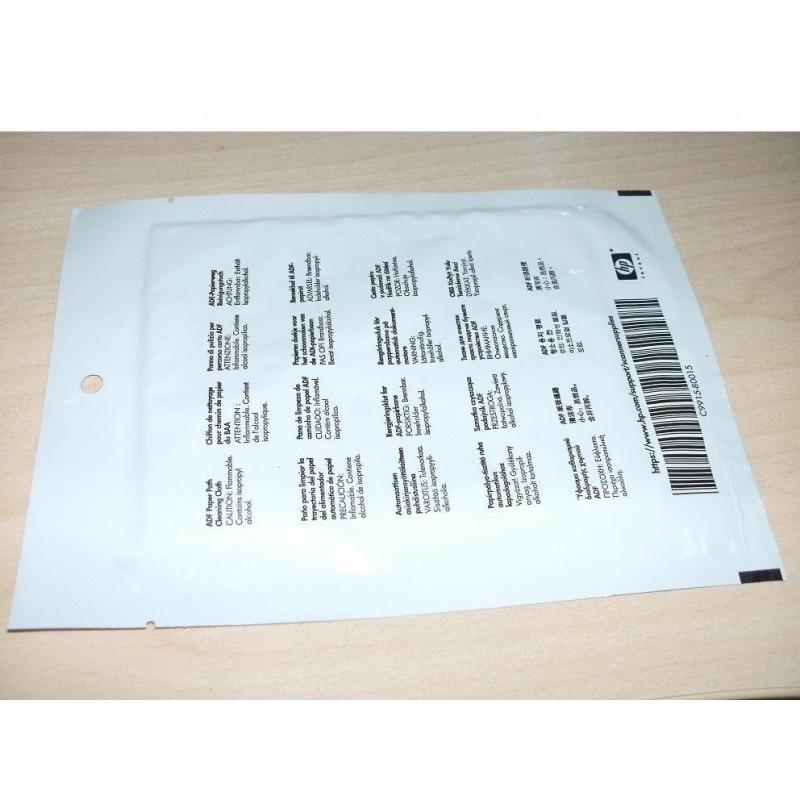 PANNO DI PULIZIA ADF PER SCANNER HP P/N C9915-80015 NUOVO SIGILLATO lrx