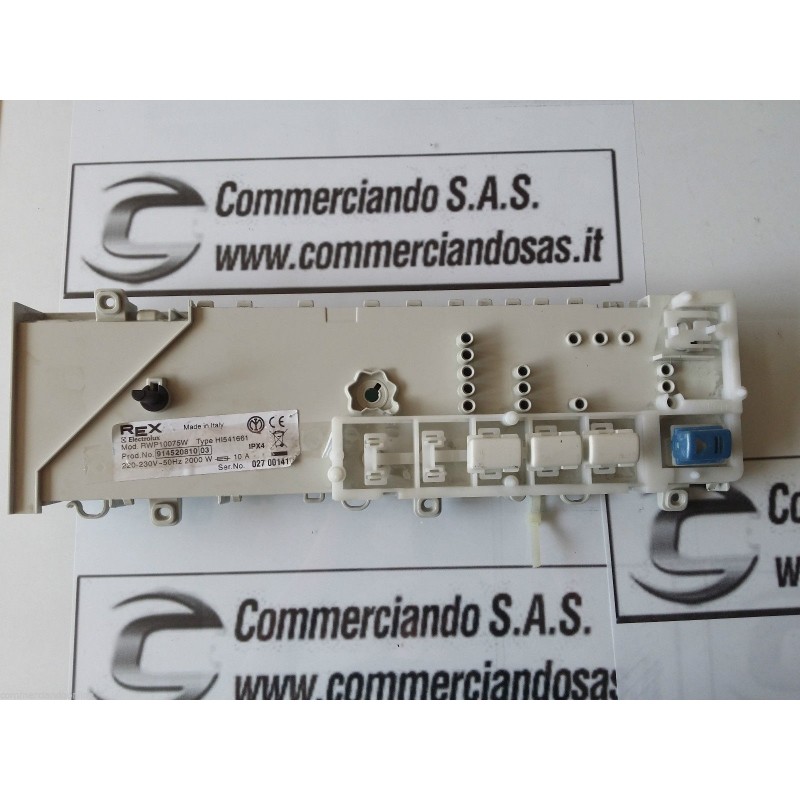 SCHEDA COMANDI COD. 123442565 PER LAVATRICE REX RWP10075W usato agx