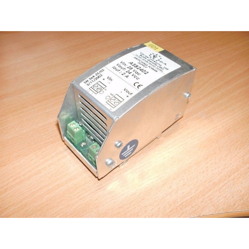 SWITCHING ALIMENTATION ÉLECTRIQUE ASB2402 Vin 28 VAC Vout 24 Vcc Iout 2A lrx