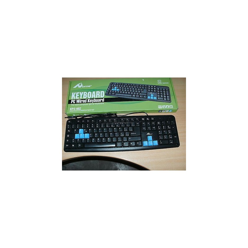 TASTIERA USB PC WIRED KEYBOARD KPS-602 CON FILO NUOVO