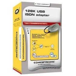 USB ADAPTER ISDN CARD 128K C128U CONCEPTRONIC C02-003 NEW lrx