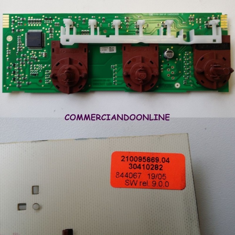 SCHEDA COMANDI COD. 210095869.04 PER LAVATRICE INDESIT WIXL 105 EX USATO agx