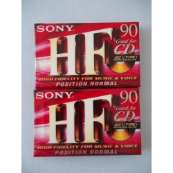 CASSETTE AUDIO SONY 2PZ SERIE HF 90'' NUOVO vlx