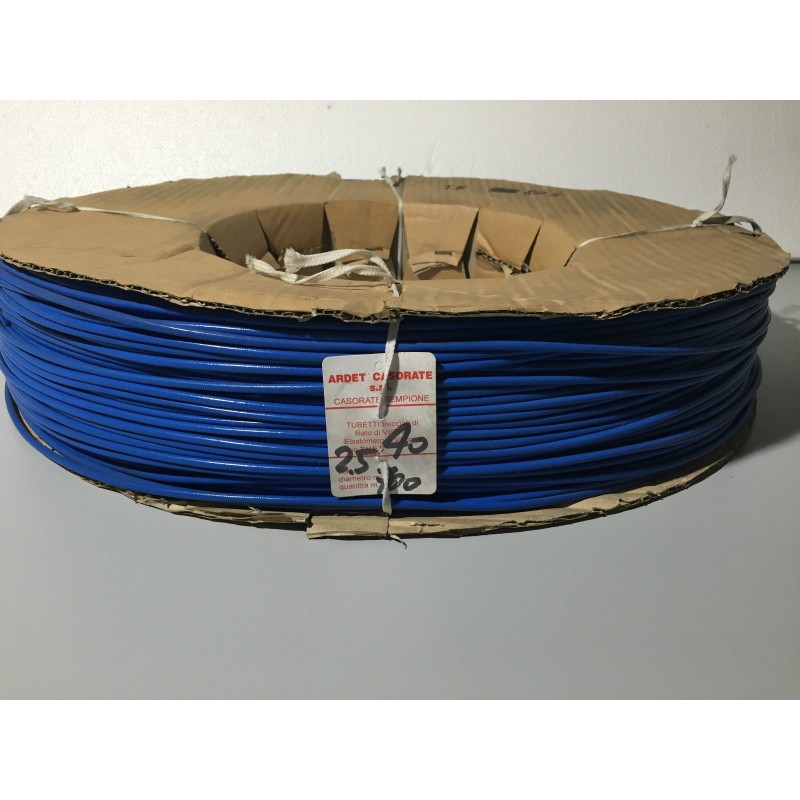 700 METRI GUAINA ISOLANTE IN FIBRA DI VETRO/RESINA SILICONE DIAMETRO 2.5 mm  agx