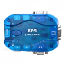 KVM 2 porte switch, scatola di plastica MT-271S