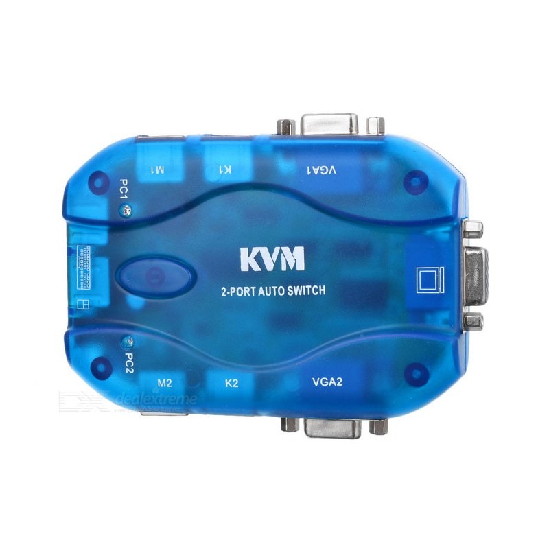 KVM 2 porte switch, scatola di plastica MT-271S